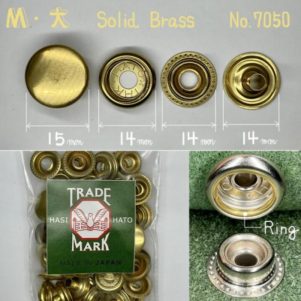 M. Solid Brass - 15 mm